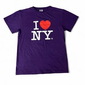 Purple I Love NY Women's Short Sleeve Tee